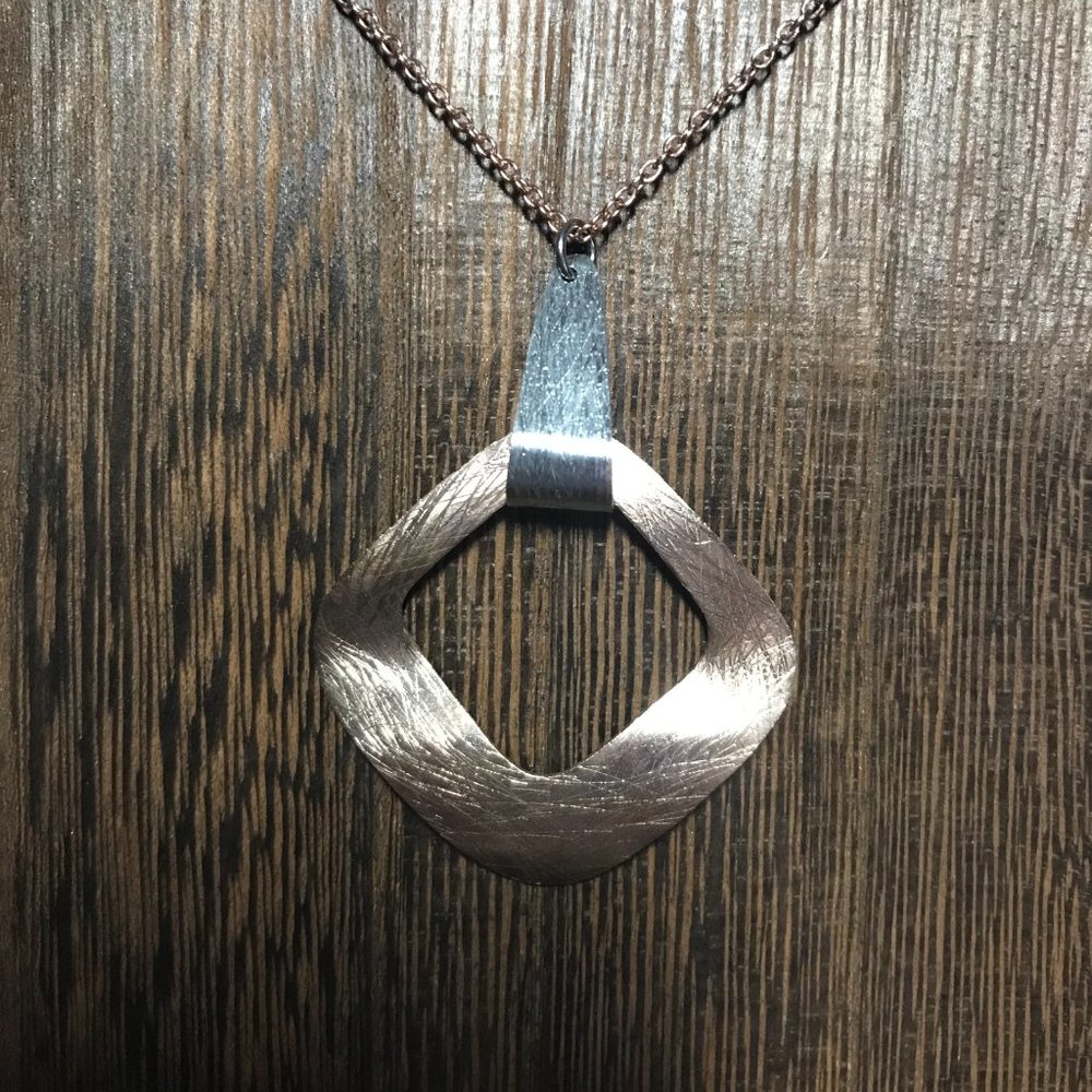 Tocara Christen Sterling Silver and Rose Plated Gold necklace